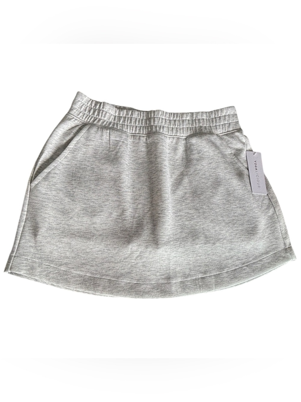 Yogalicious Zuri Scuba Miniskort in Grey